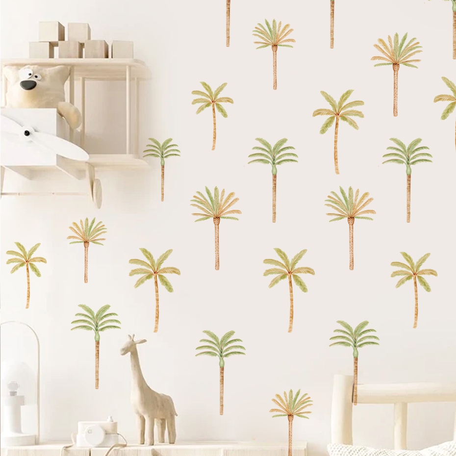 Baby Nursery Boy - Boho Coconut Palm Tree Wall Sticker