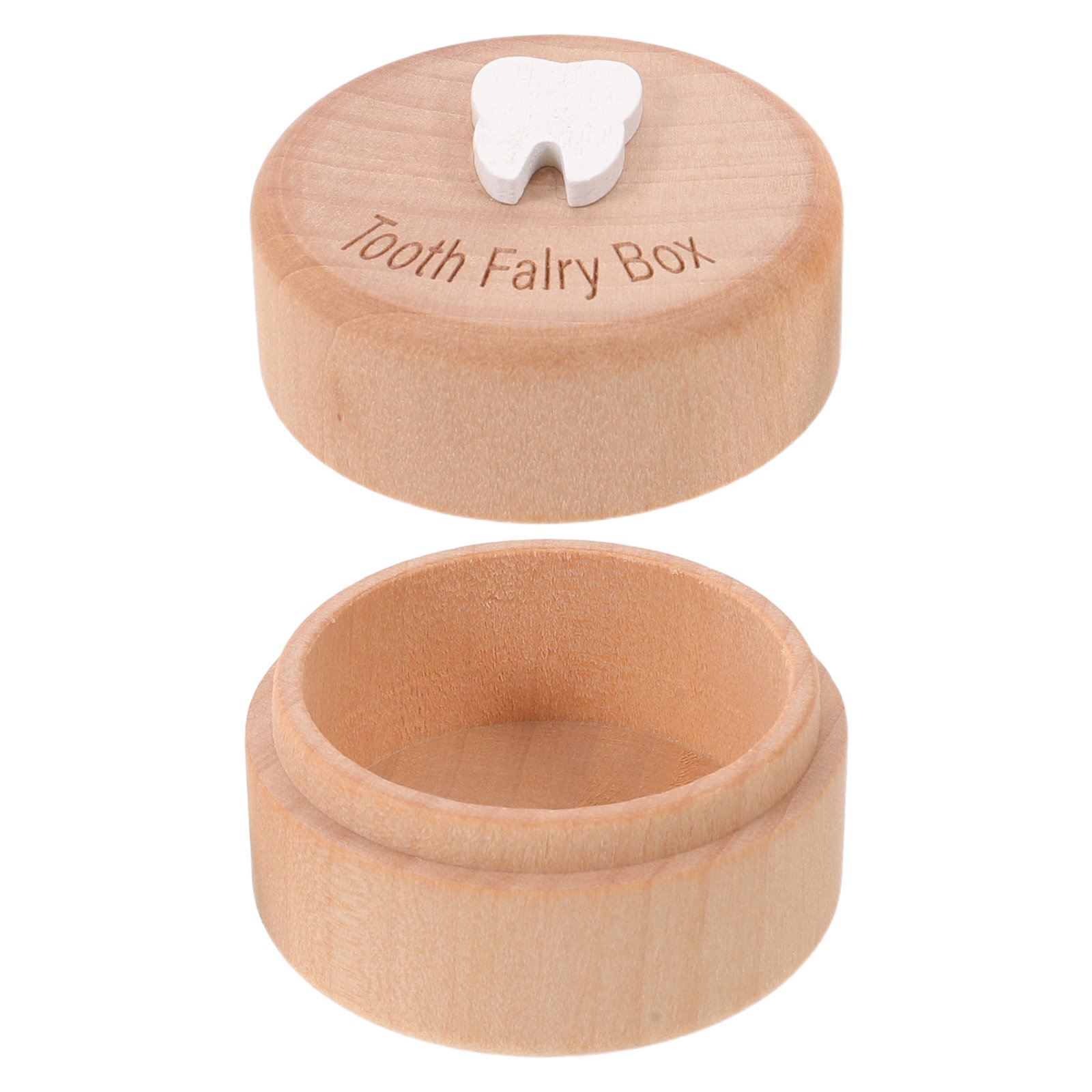 Baby Keepsake Box - Tooth Fairy Box Wooden Dental Memorial