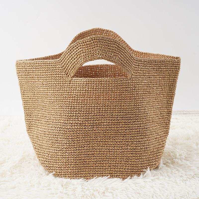 Storage Basket Fabric - 2026 Handcrafted Luxury Raffia Straw Women's