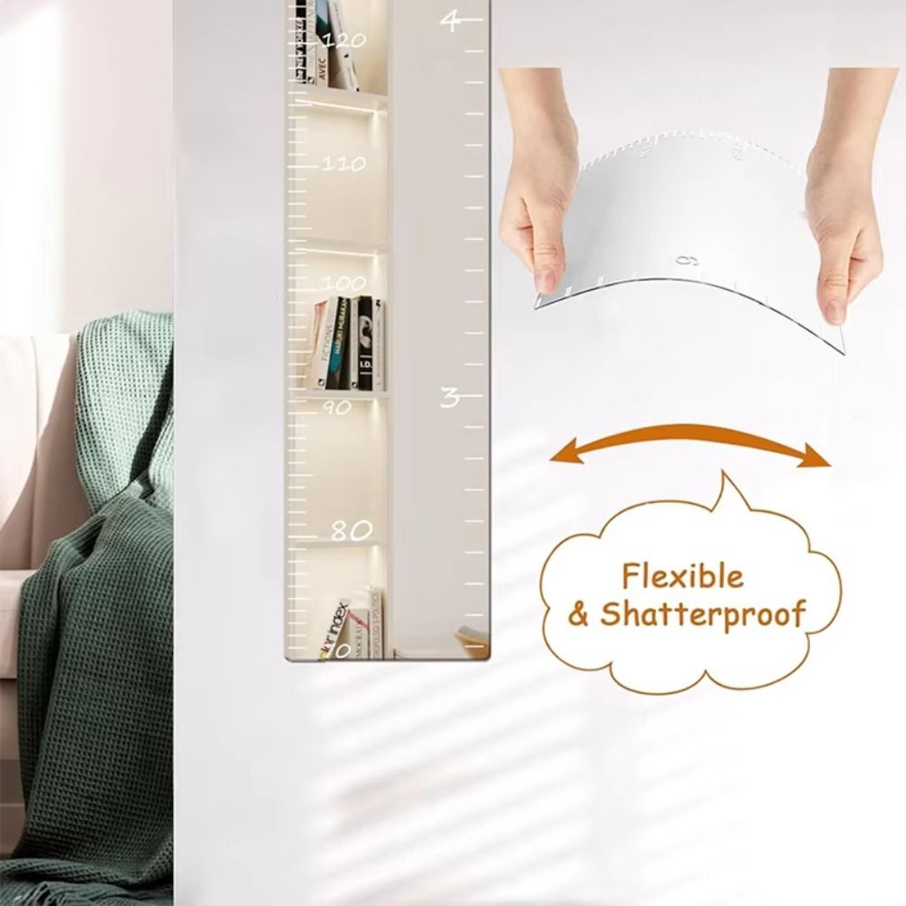 Growth Chart Ruler - Acrylic Puzzle Mirror Growth Chart Foldable