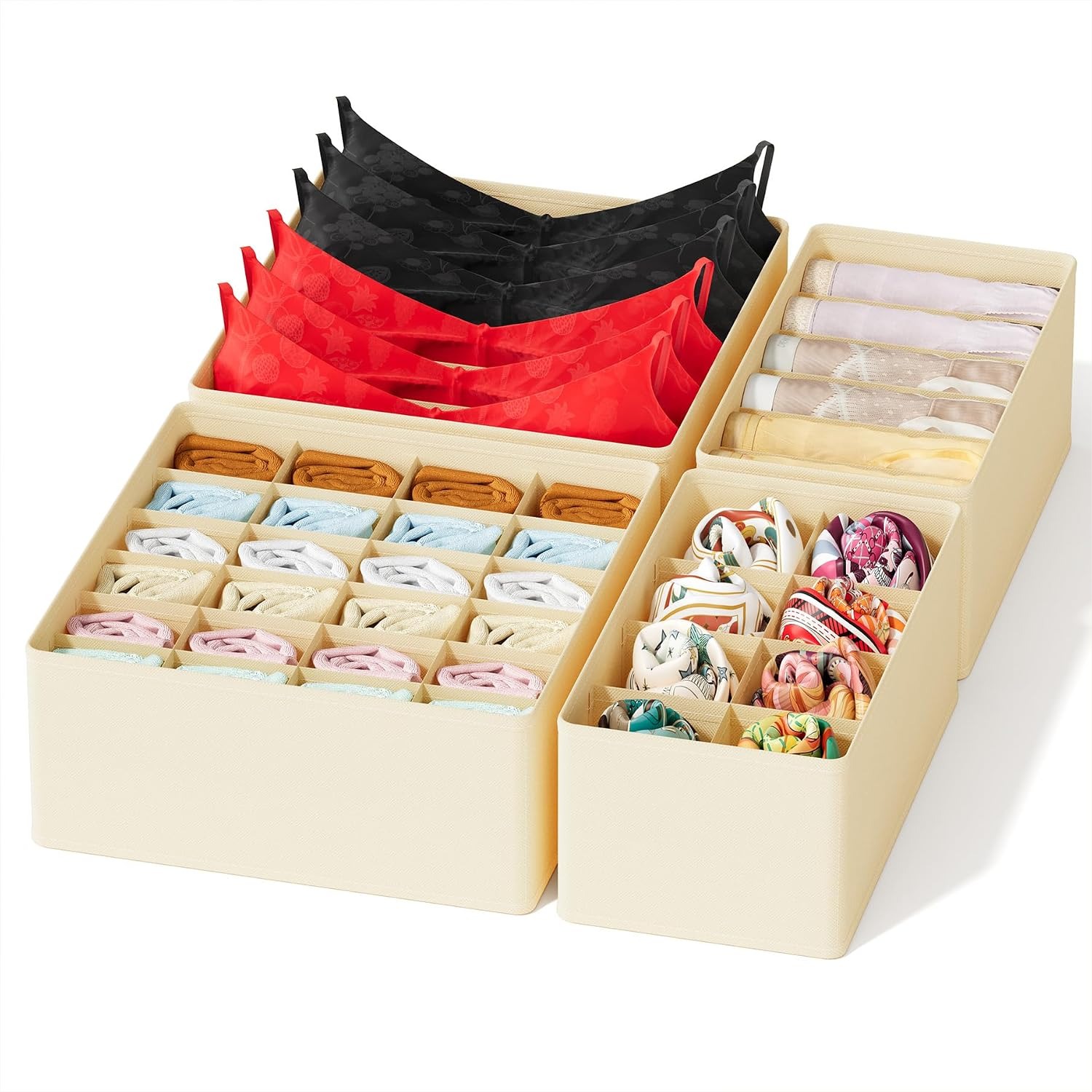 Baby Nursery Products - Drawer Organizer 4 Pack with Dividers