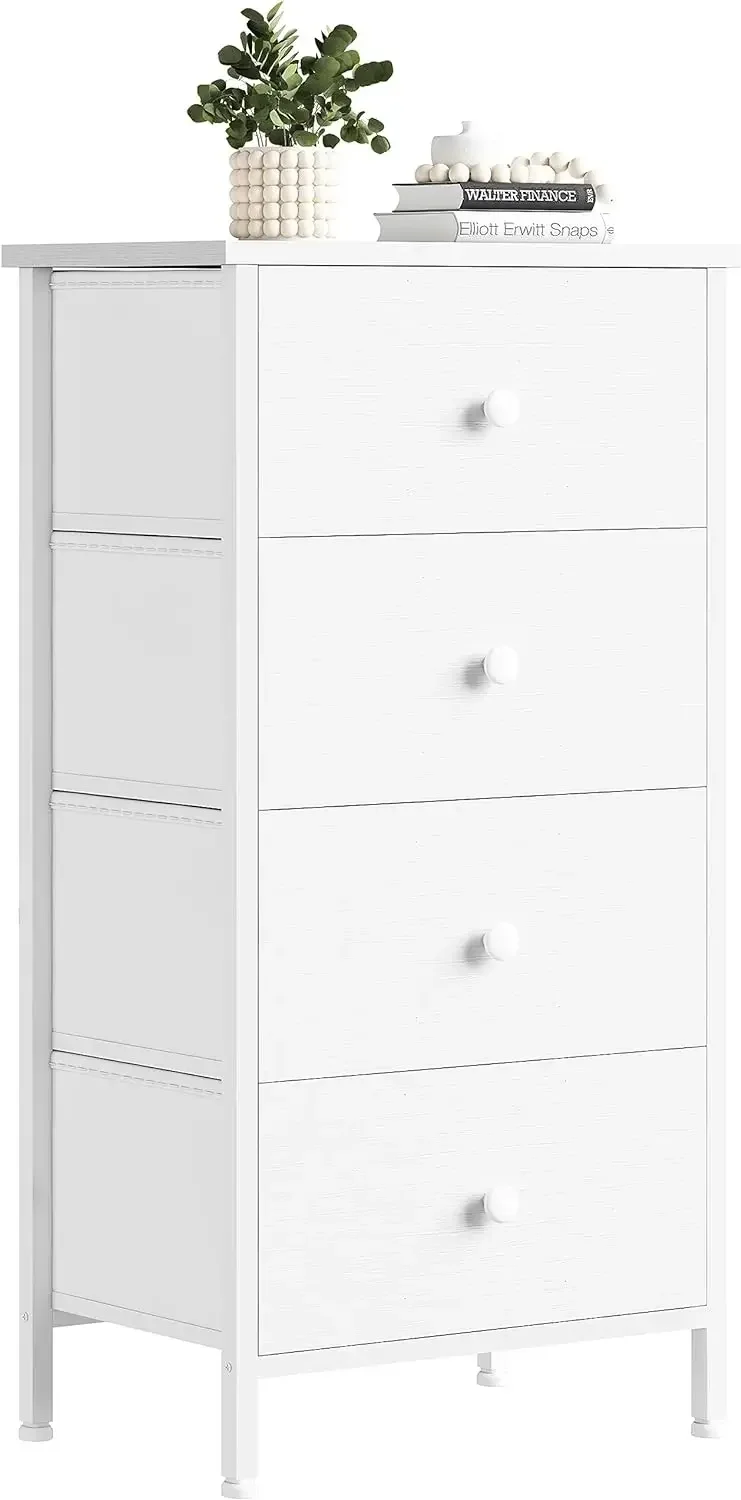 Drawer Dresser White - Small White Dresser for Bedroom,4/5 Drawer