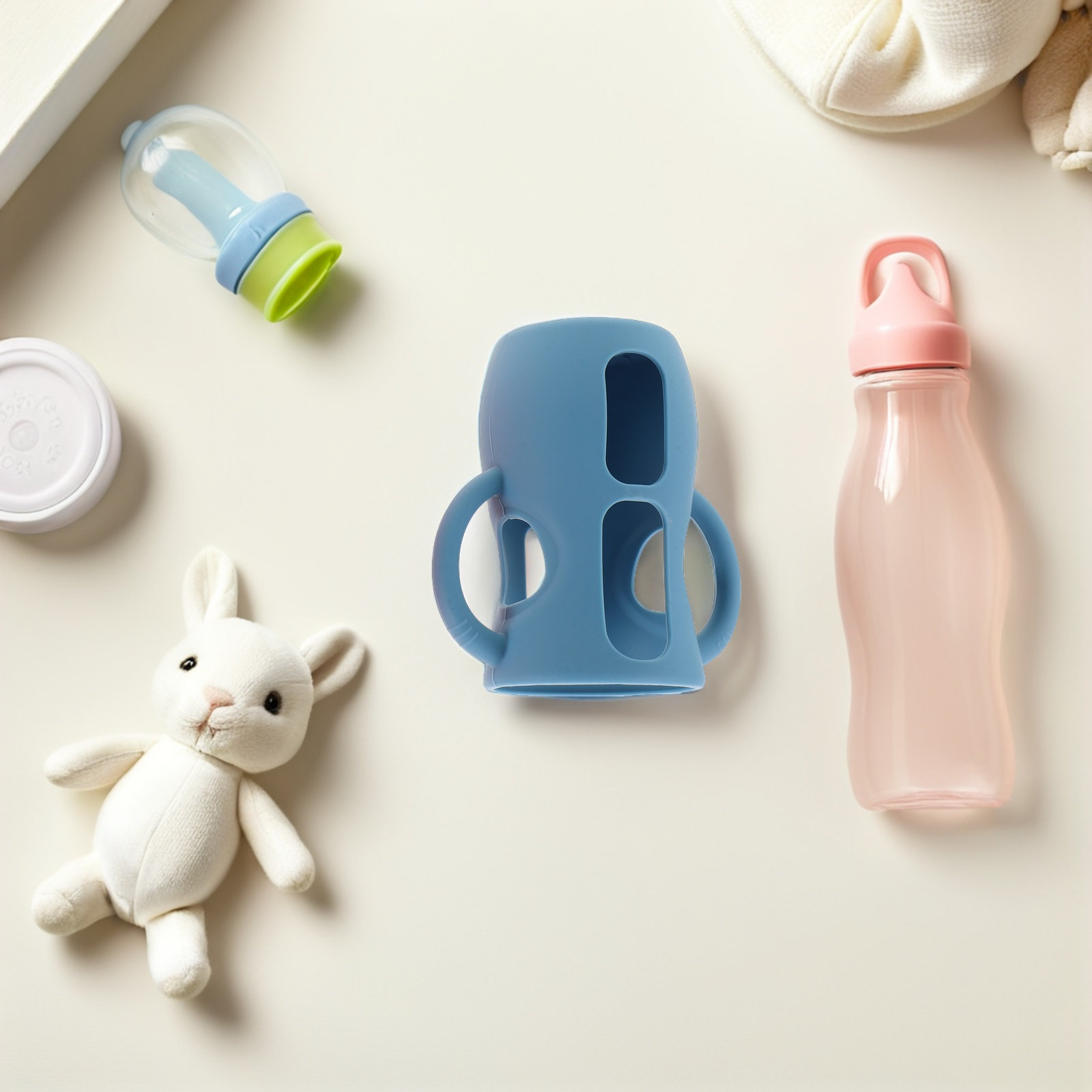 Baby Nursery Nurse - 3Pcs Baby Bottle Sleeve Protector Silicone