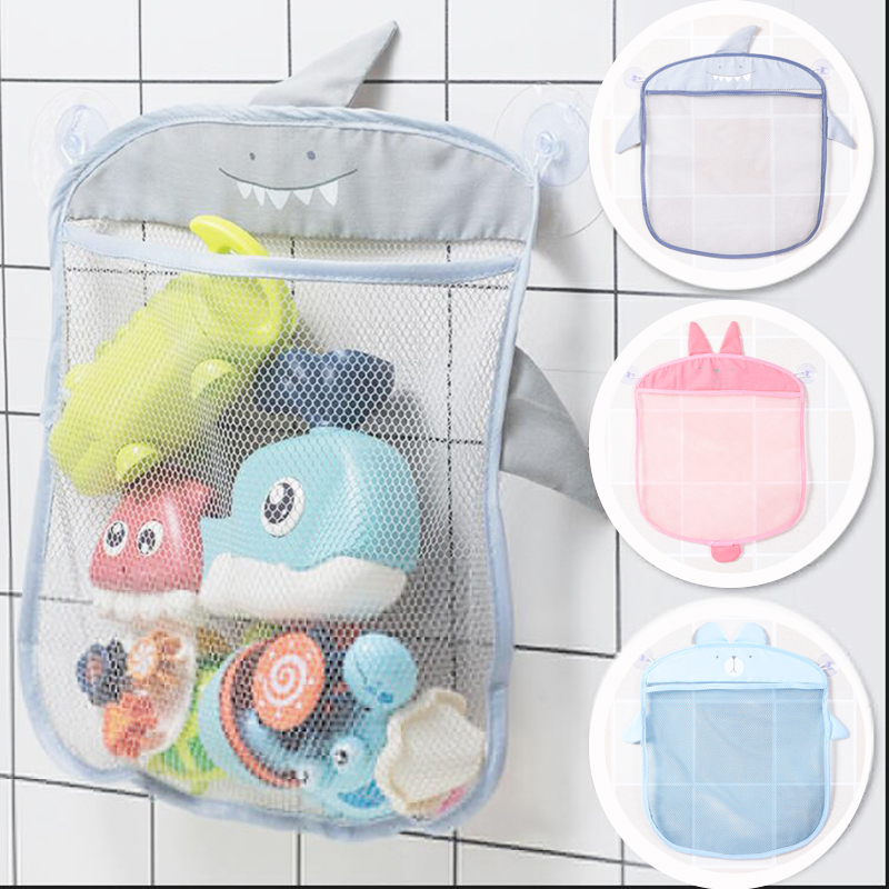 Storage Basket Fabric - Baby Bathroom Mesh Bag Sucker Organizer
