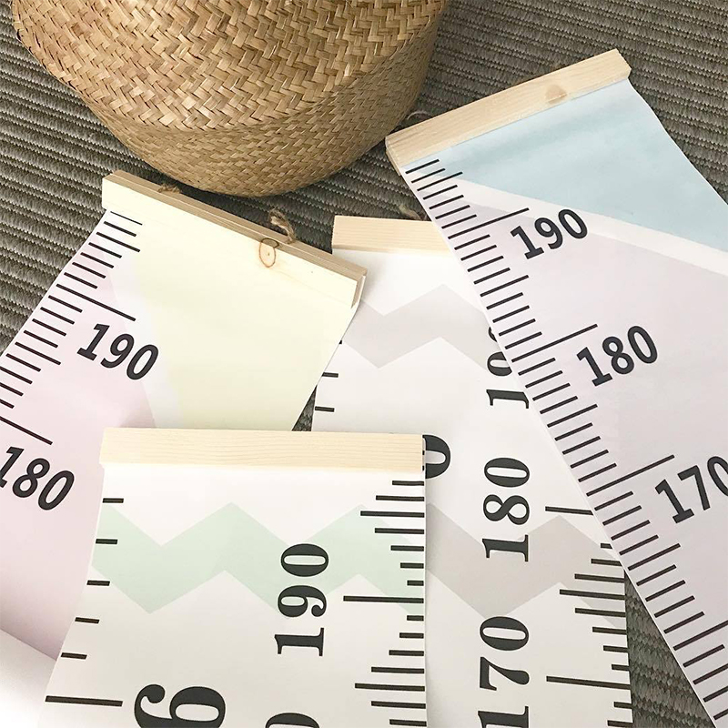Growth Chart Ruler - Wooden Wall Hanging Wall Sticker For