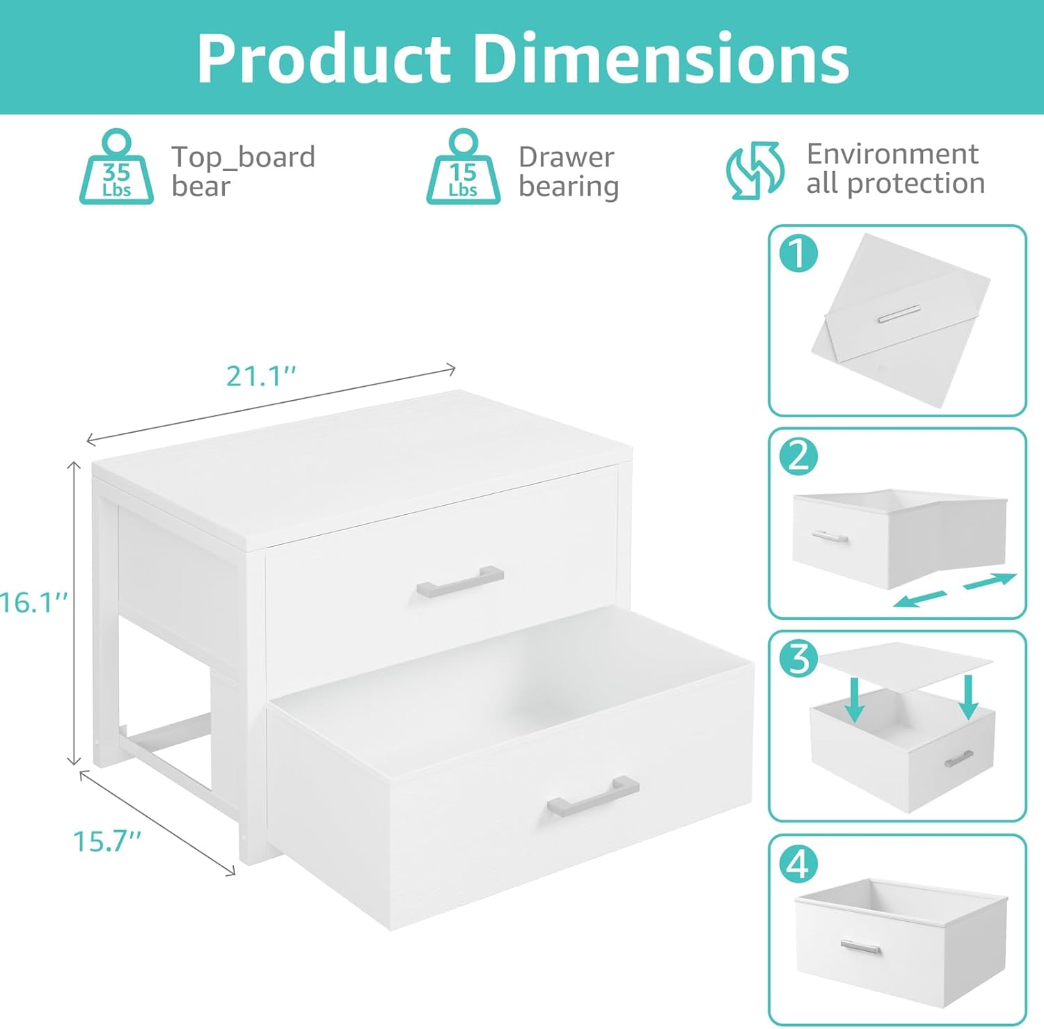 Stackable Storage Drawers Clos - Drawer Dresser White 리뷰 및 가격