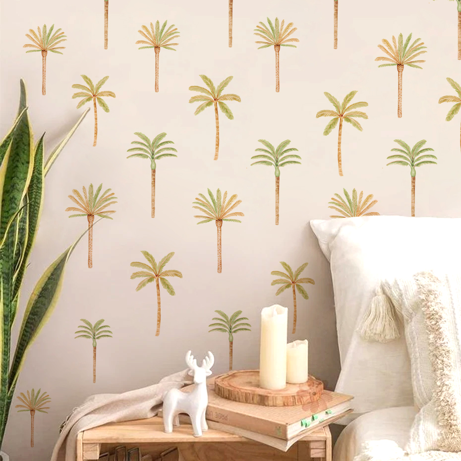 Boho Coconut Palm Tree Wall St - Baby Nursery Boy 리뷰 및 가격