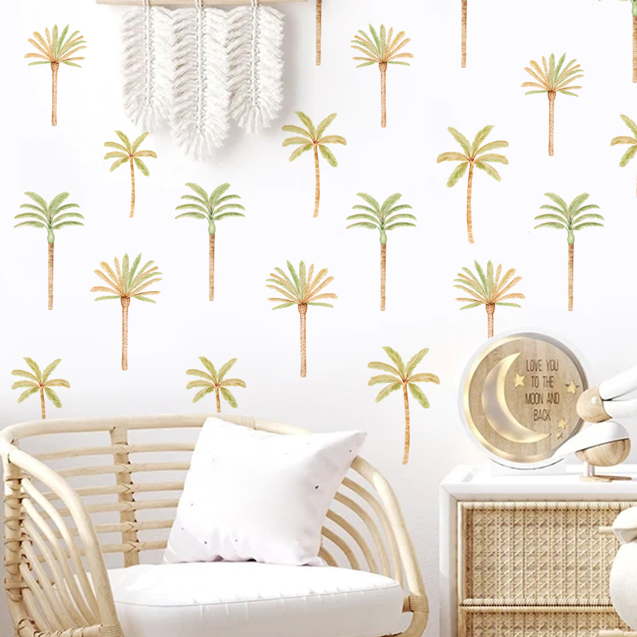 Boho Coconut Palm Tree Wall St - Baby Nursery Boy 리뷰 및 가격