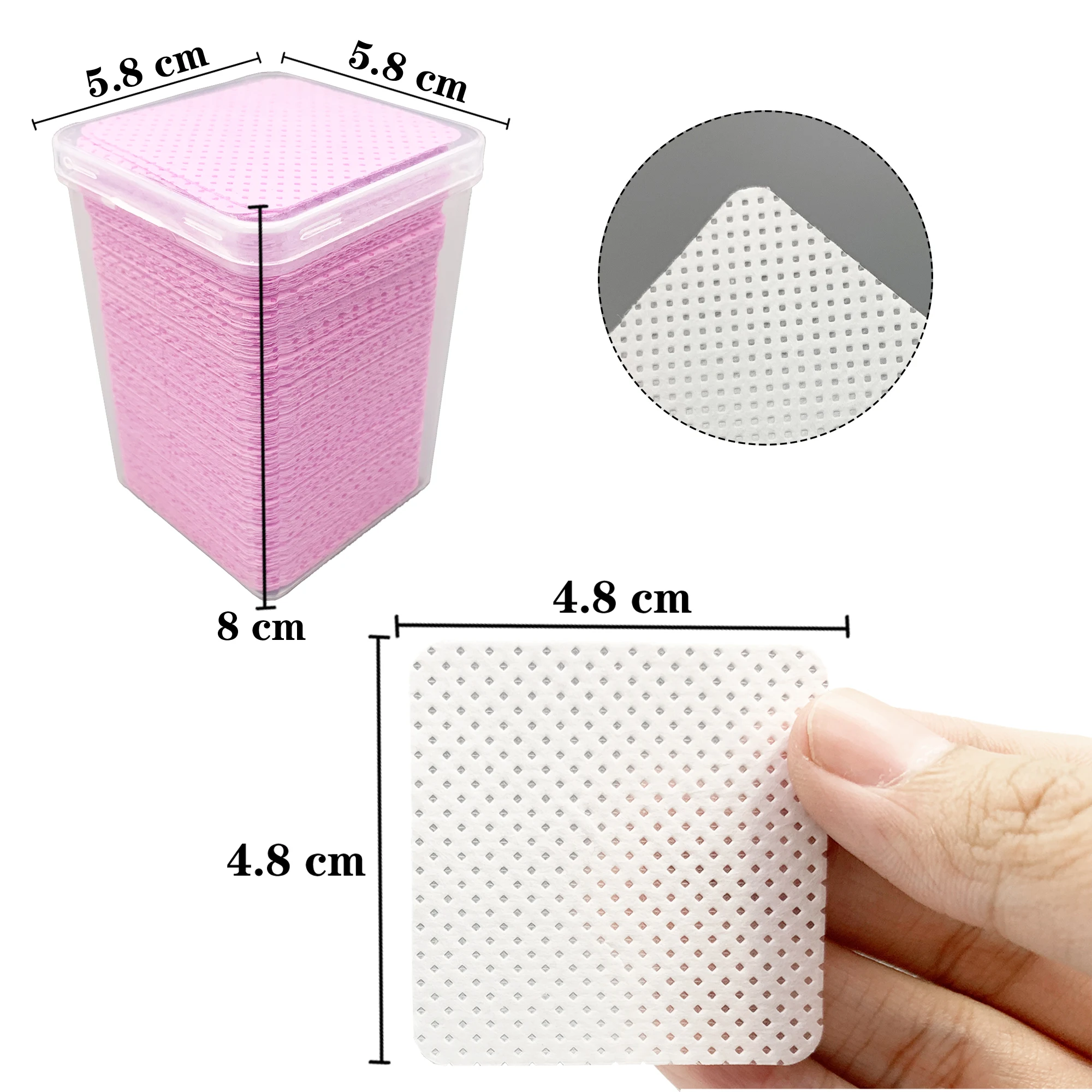 200Pcs/Box Lint Free Nail Wipe - Storage Basket Fabric 리뷰 및 가격