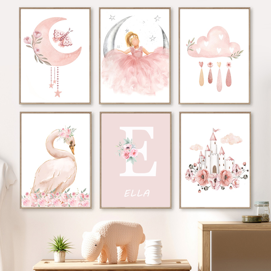 Pink Angel Girl Sun Moon Cloud - Baby Nursery Products 리뷰 및 가격