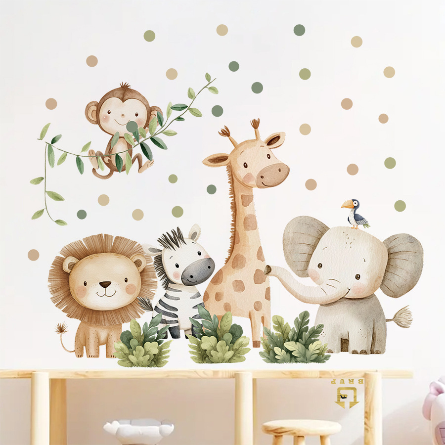 Boho Forest Animals Wall Stick - Baby Nursery Boy 리뷰 및 가격