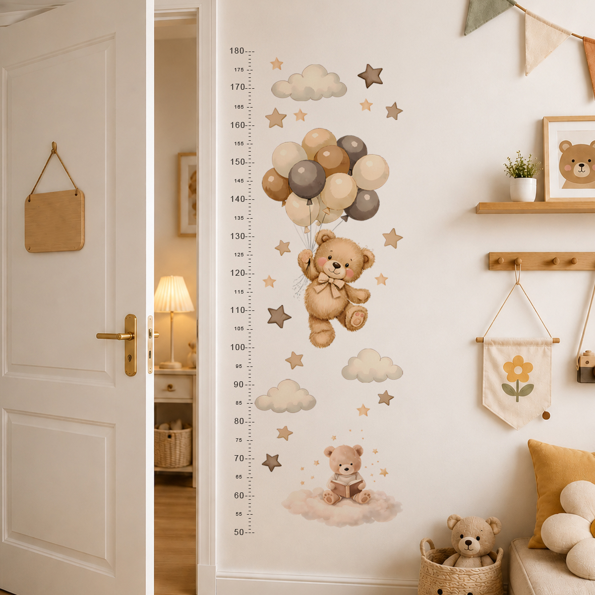 Bohemia Cute Bear Height Chart - Growth Chart Ruler 리뷰 및 가격
