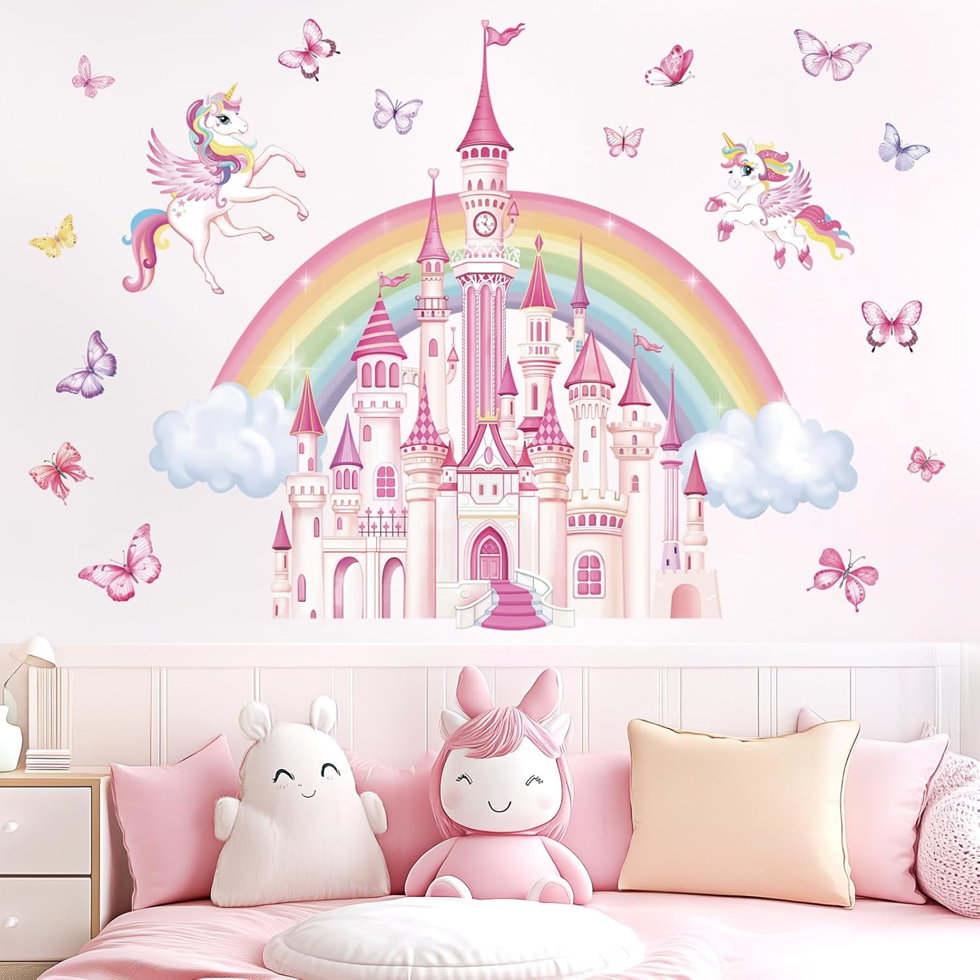 Unicorn Castle Wall Sticker fo - Baby Unicorn Nursery 리뷰 및 가격