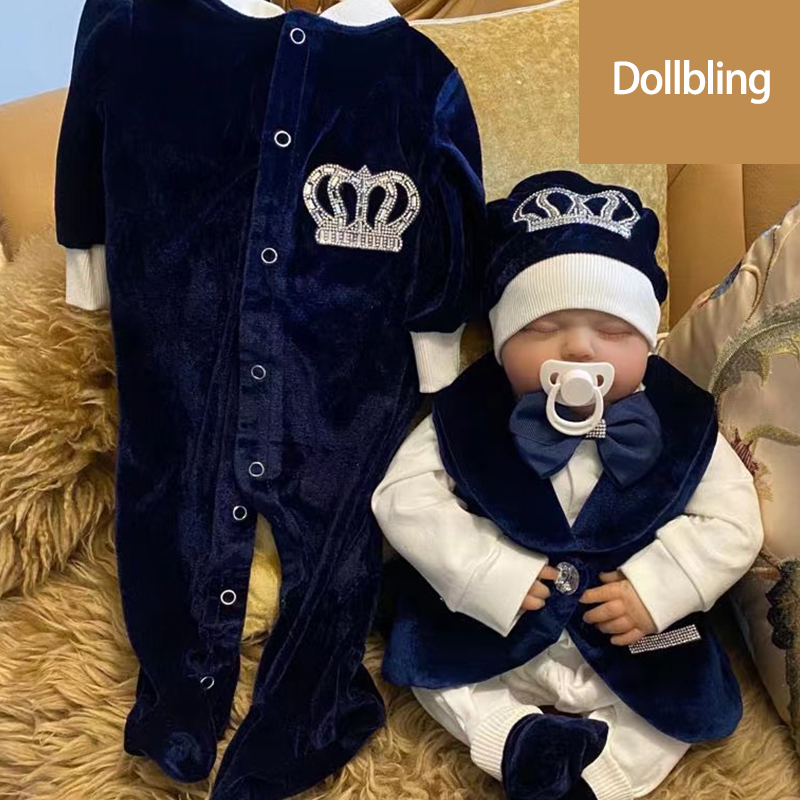 Dollbling Royal Blue Velvet Ba - Baby Nursery Outfits 리뷰 및 가격