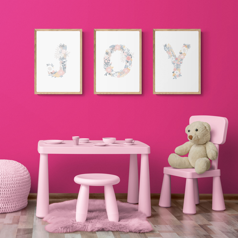 1PC frameless Floral Alphabet  - Baby Unicorn Nursery 리뷰 및 가격