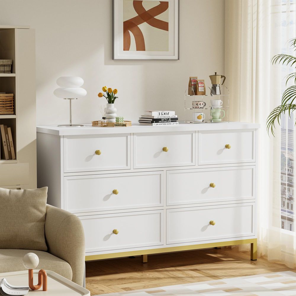 Modern 7Drawer White Dresser,4 - Drawer Dresser White 리뷰 및 가격