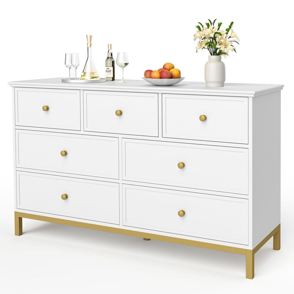 Modern 7Drawer White Dresser,4 - Drawer Dresser White 리뷰 및 가격