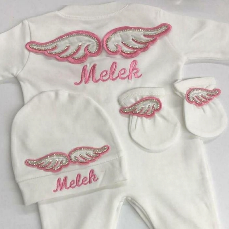 Dollbling 3pcs Embroidery Name - Baby Nursery Outfits 리뷰 및 가격