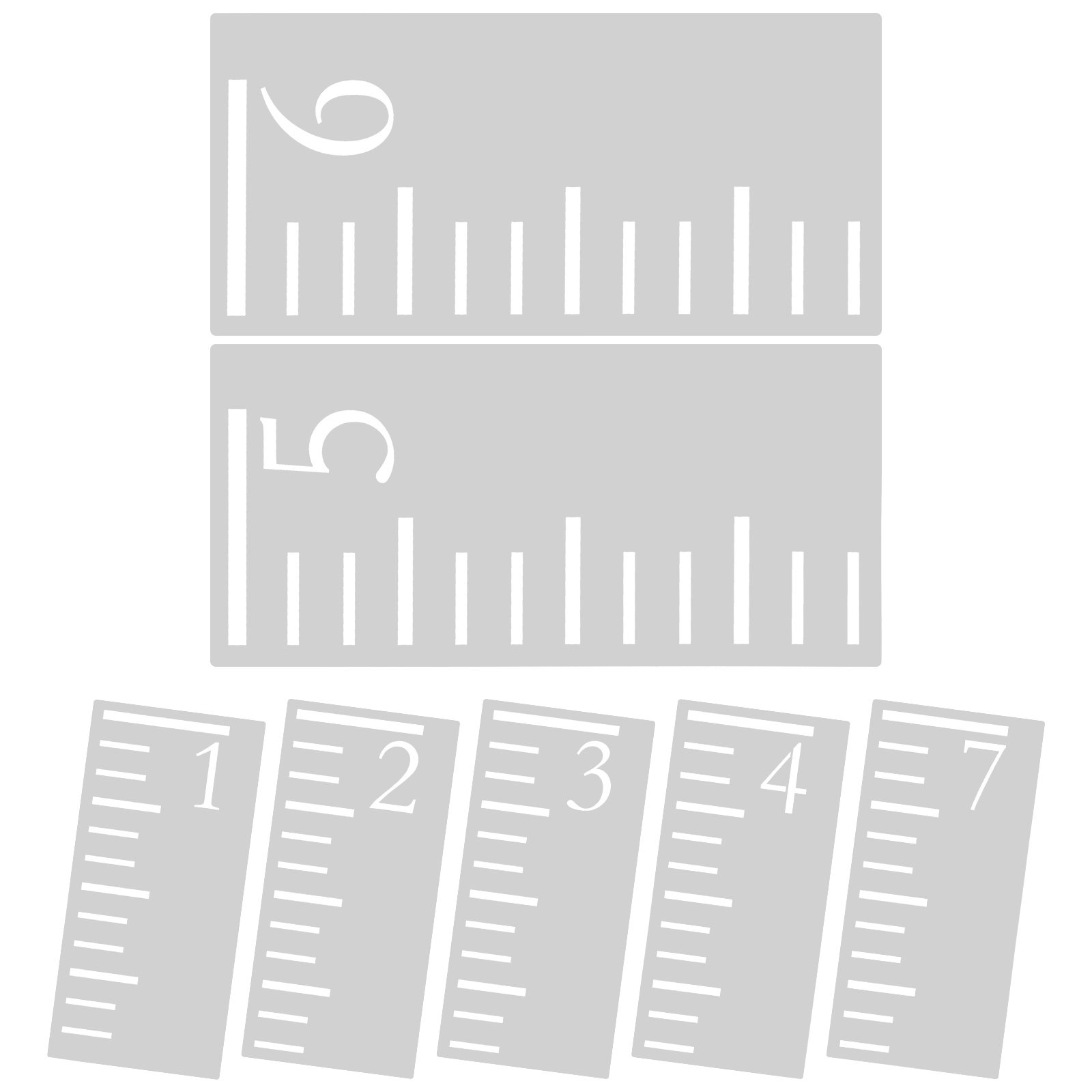 7 Pieces Ruler Inch Scale Sten - Growth Chart Ruler 리뷰 및 가격