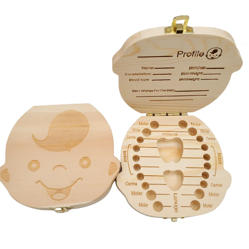 Baby Tooth Box Wooden Kids Mil - Baby Keepsake Box 리뷰 및 가격