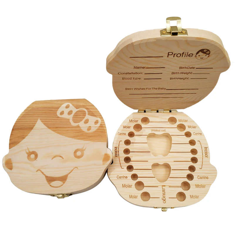 Baby Tooth Box Wooden Kids Mil - Baby Keepsake Box 리뷰 및 가격