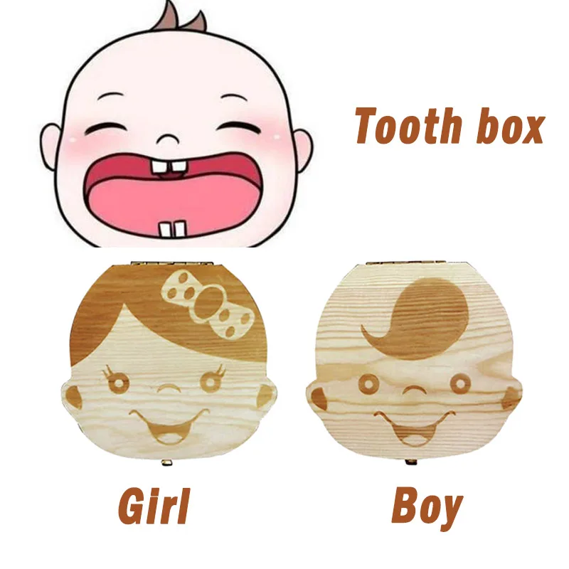 Baby Tooth Box Wooden Kids Mil - Baby Keepsake Box 리뷰 및 가격