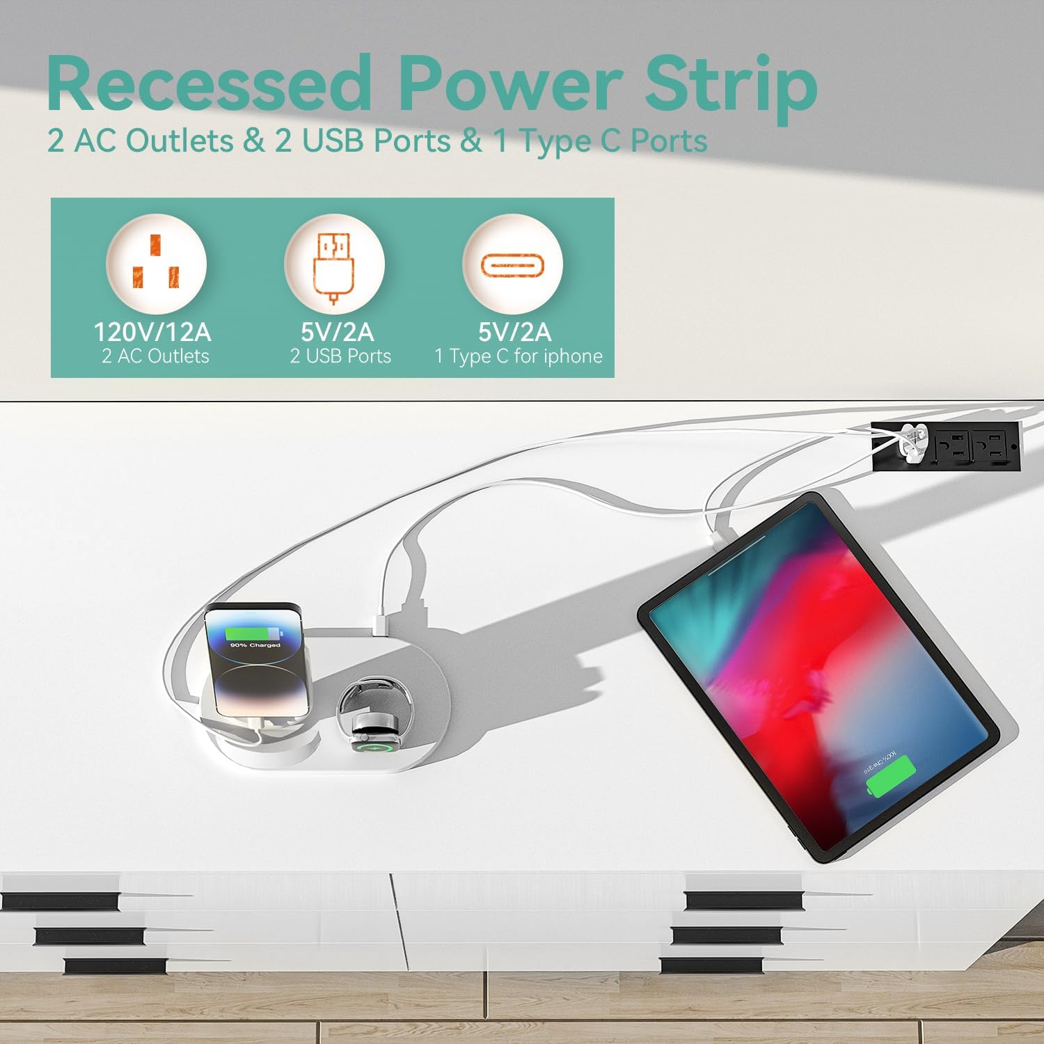 Dresser with Power Outlets Woo - Drawer Dresser White 리뷰 및 가격