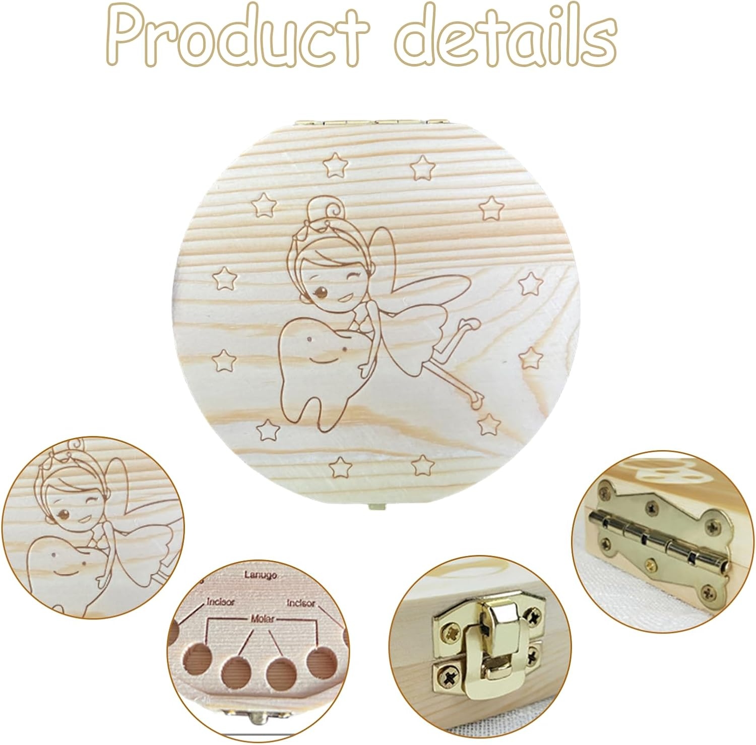 Wooden Milk Tooth Keepsake Box - Baby Keepsake Box 리뷰 및 가격