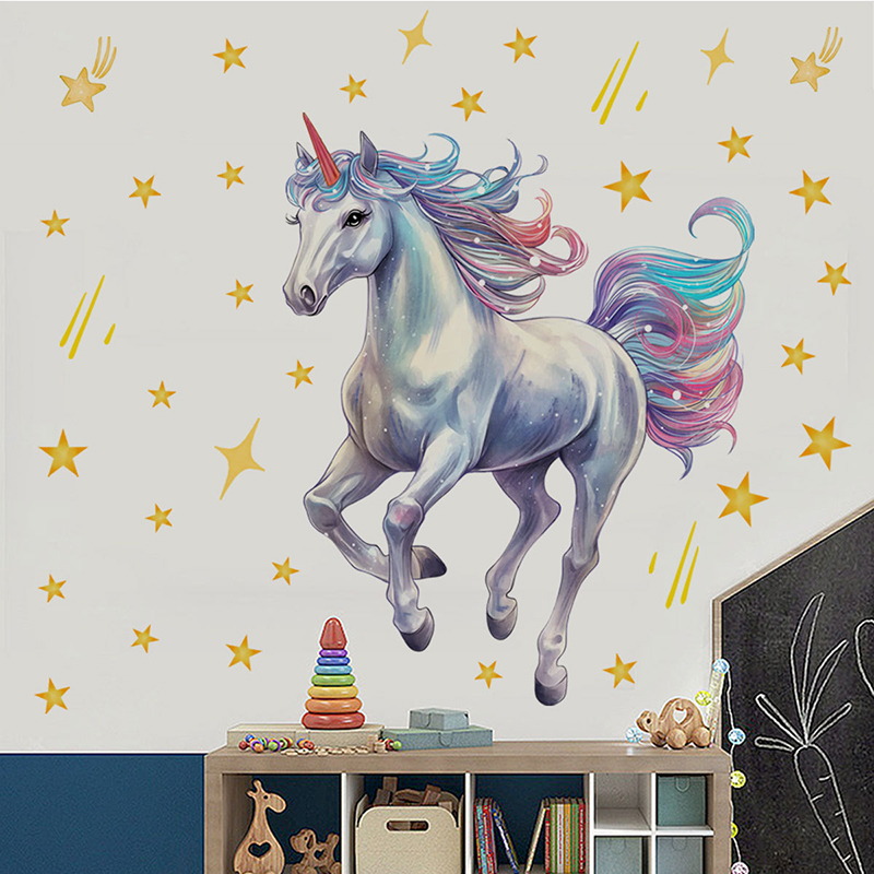 Cartoon Meteor Rainbow Unicorn - Baby Unicorn Nursery 리뷰 및 가격