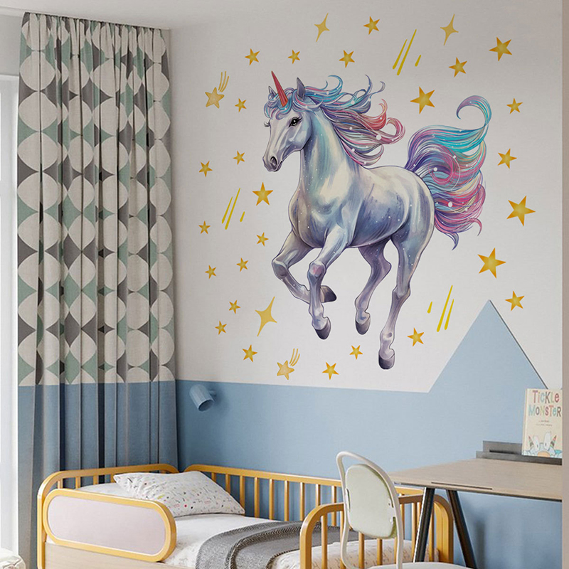 Cartoon Meteor Rainbow Unicorn - Baby Unicorn Nursery 리뷰 및 가격