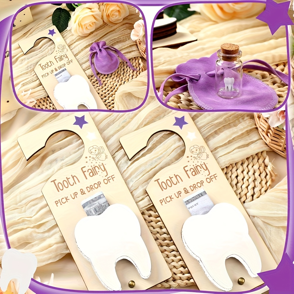 Tooth Fairy Door Sign Decorati - Baby Keepsake Box 리뷰 및 가격