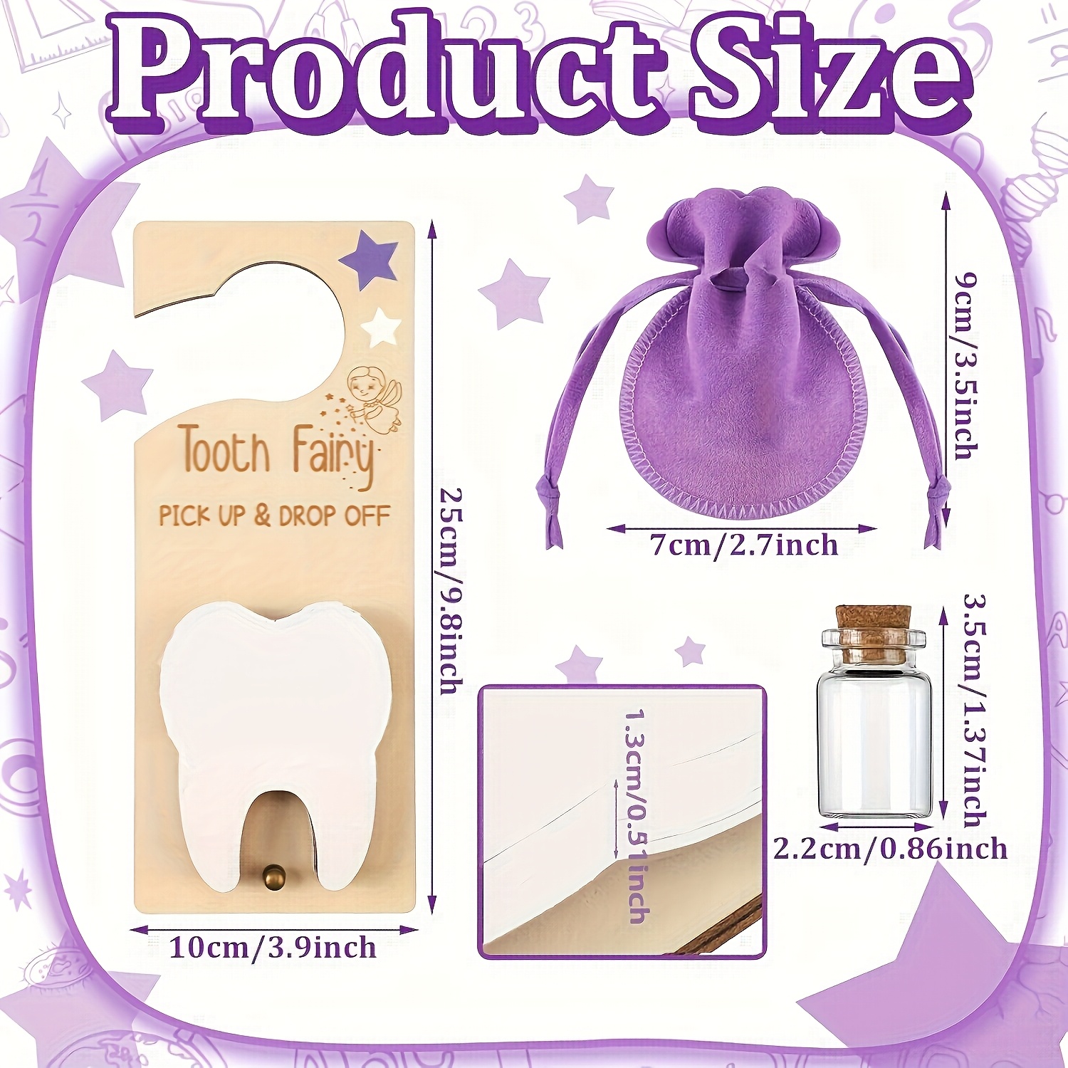 Tooth Fairy Door Sign Decorati - Baby Keepsake Box 리뷰 및 가격