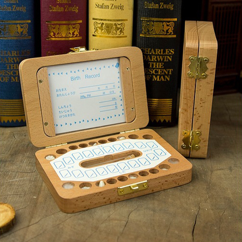 Natural Wooden Baby Teeth Keep - Baby Keepsake Box 리뷰 및 가격
