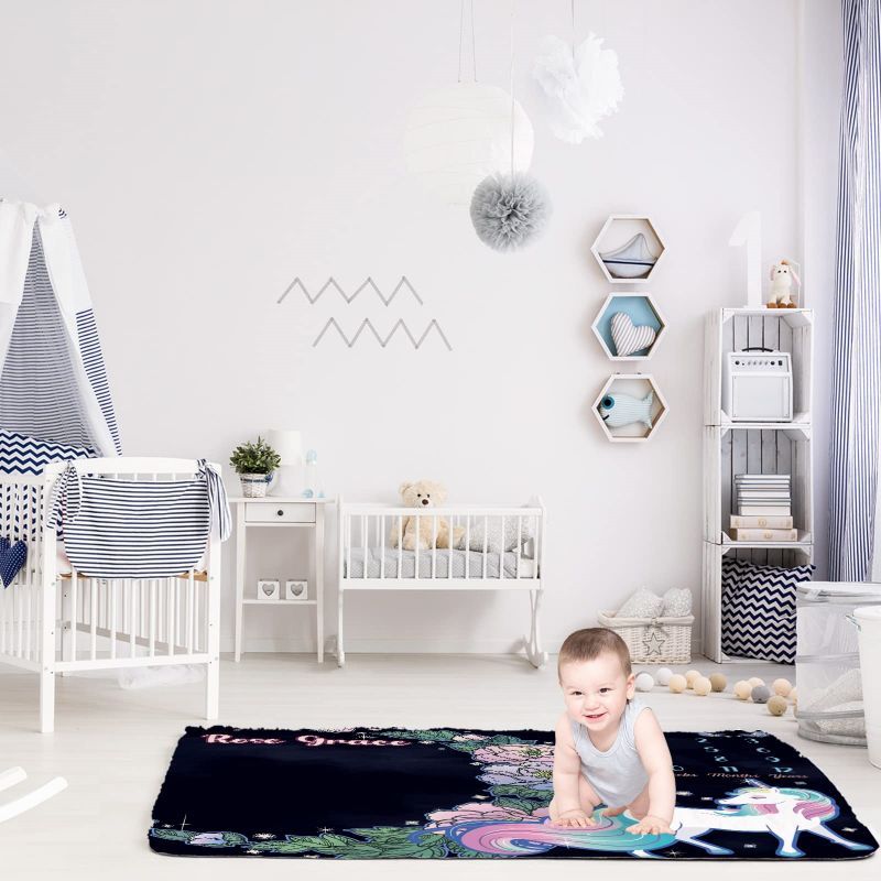 VIKAMA Dark Floral Unicorn Bab - Baby Unicorn Nursery 리뷰 및 가격