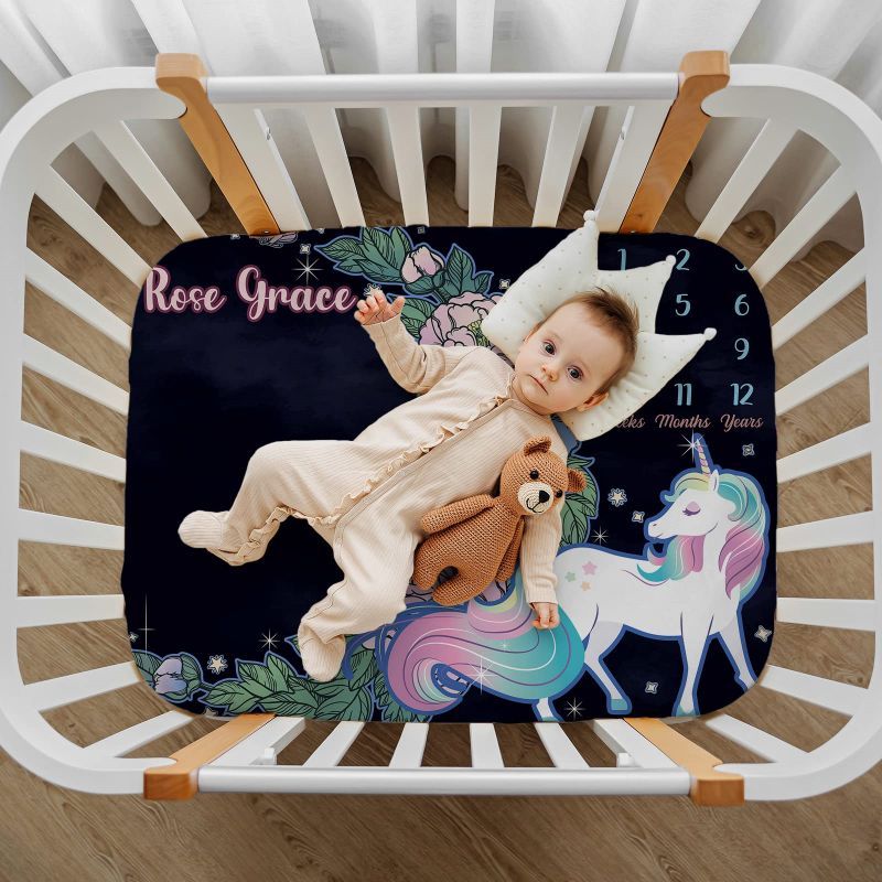 VIKAMA Dark Floral Unicorn Bab - Baby Unicorn Nursery 리뷰 및 가격