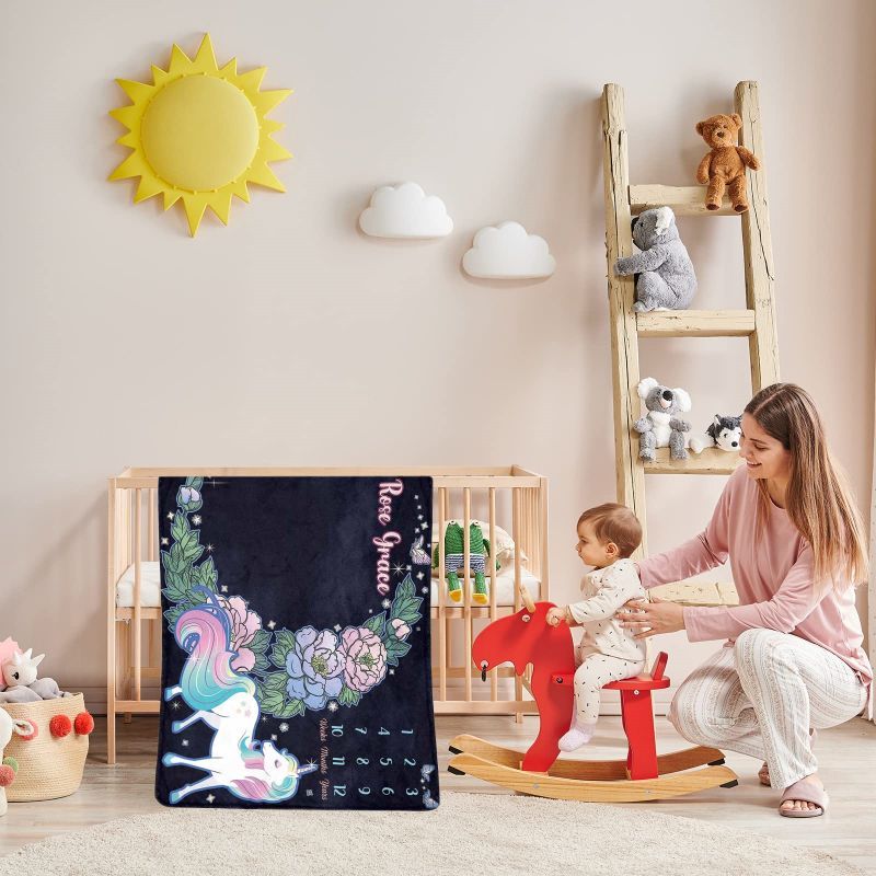 VIKAMA Dark Floral Unicorn Bab - Baby Unicorn Nursery 리뷰 및 가격