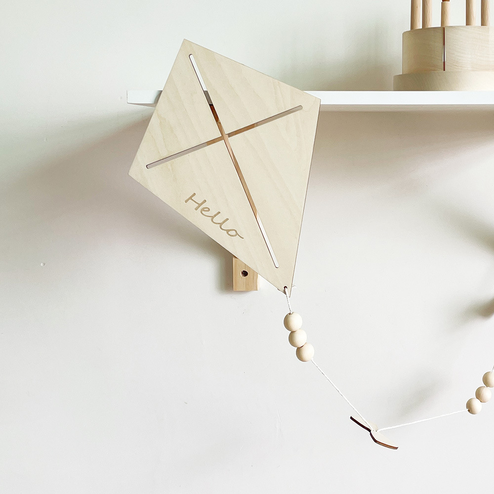 INS Nordic Wooden Kite Wall Or - Baby Nursery Products 리뷰 및 가격