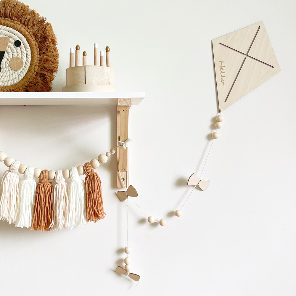 INS Nordic Wooden Kite Wall Or - Baby Nursery Products 리뷰 및 가격