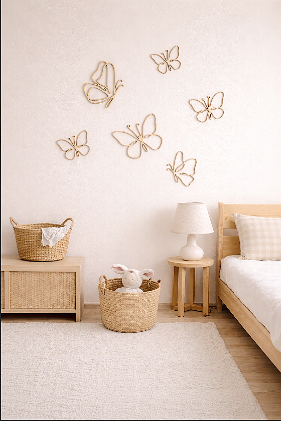 set of 6 Wooden Wall Butterfli - Baby Nursery Products 리뷰 및 가격