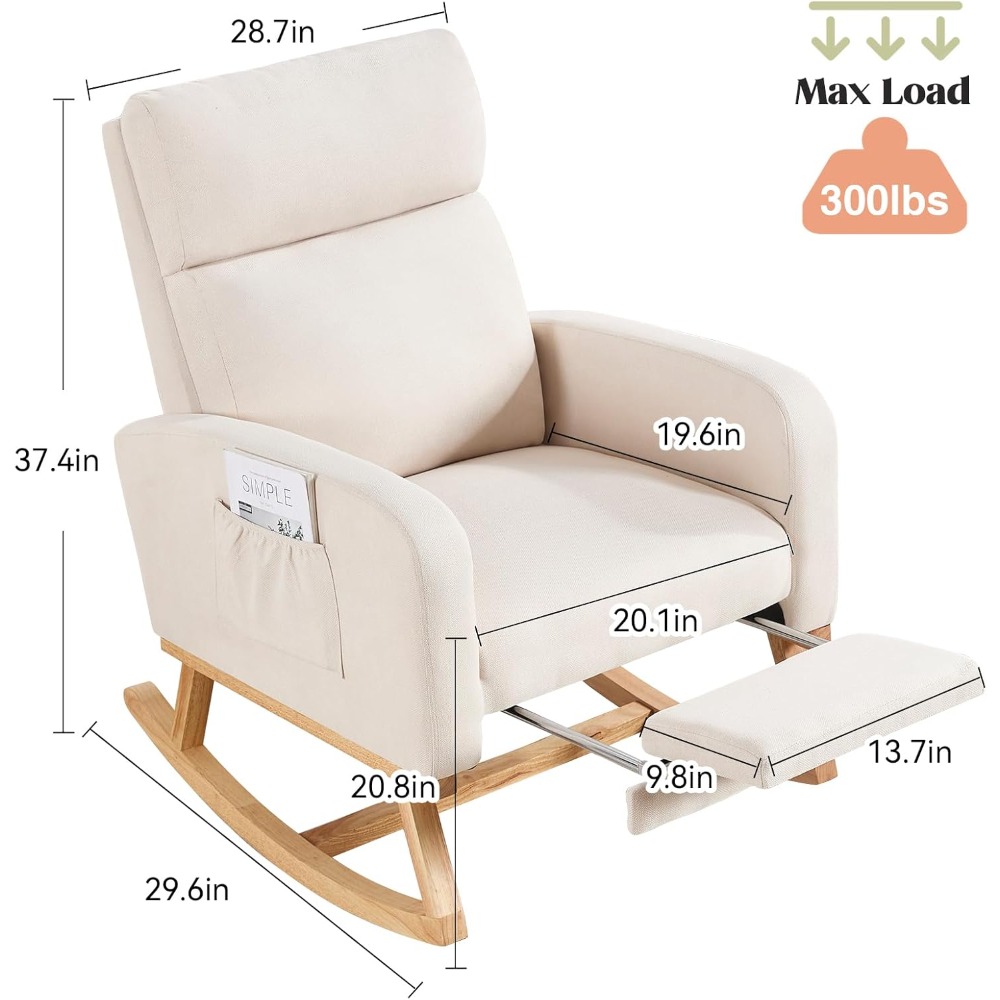 Nursing Glider Rocking Chair W - Baby Nursery Nurse 리뷰 및 가격