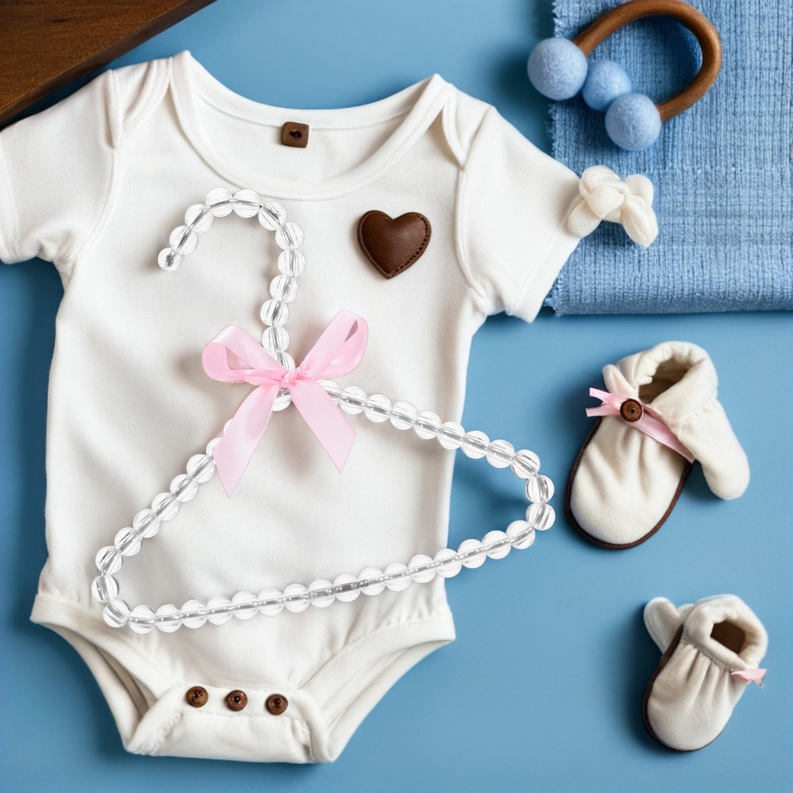 5Pcs Cute Pearl Baby Hangers 2 - Baby Nursery Outfits 리뷰 및 가격