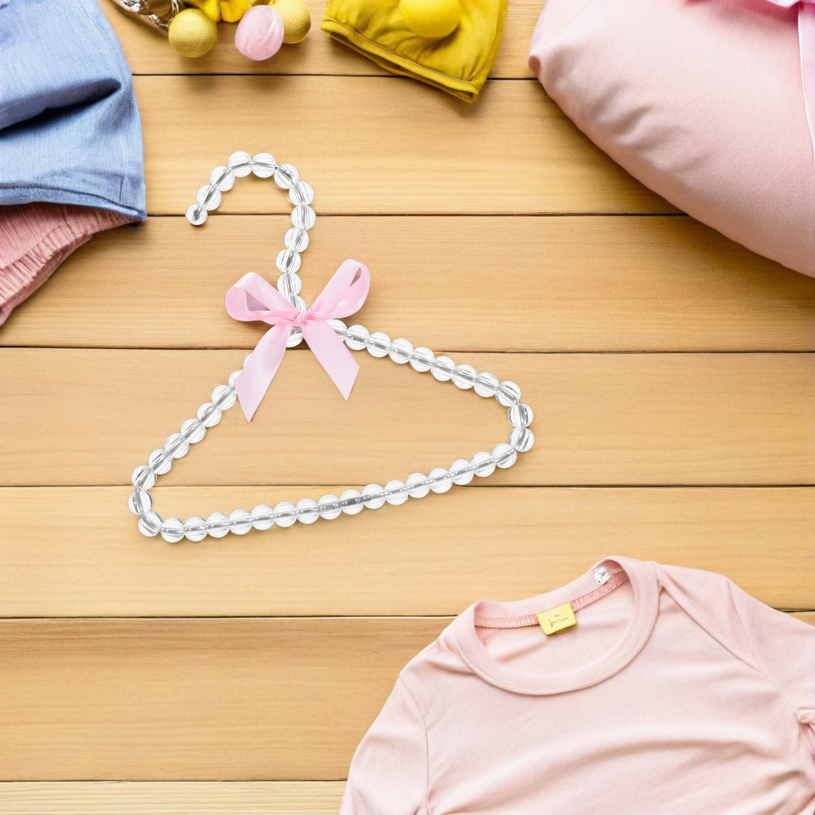 5Pcs Cute Pearl Baby Hangers 2 - Baby Nursery Outfits 리뷰 및 가격