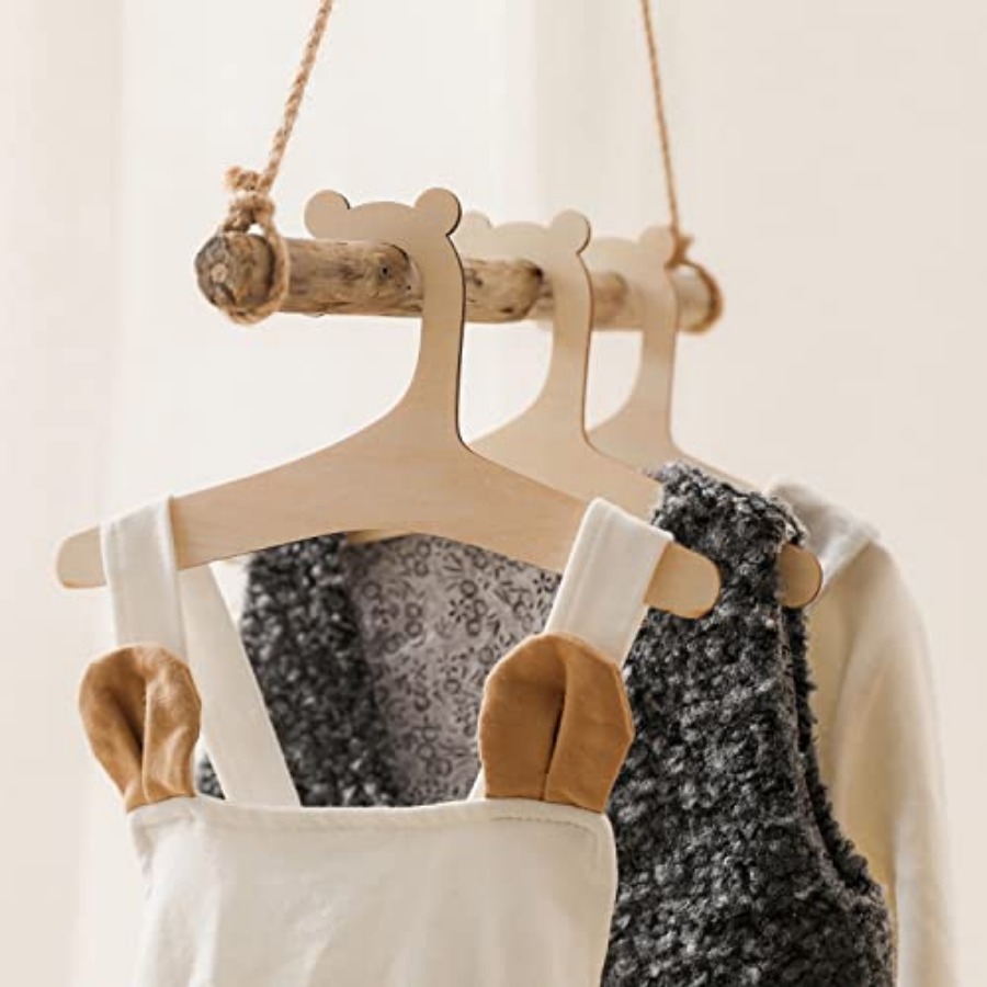 9 Inch Wooden Baby Hangers for - Baby Nursery Boy 리뷰 및 가격