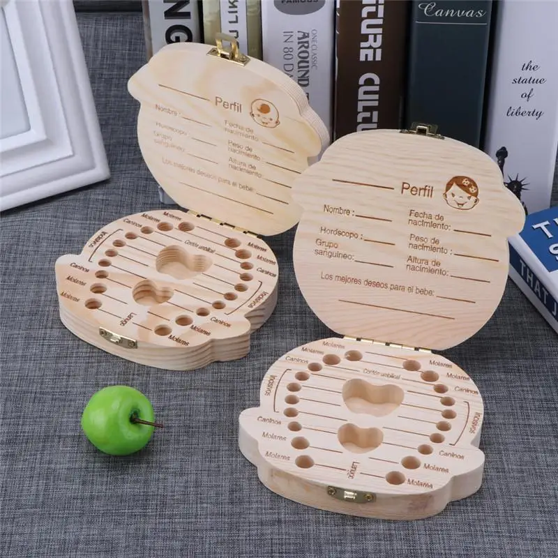 1pc-Baby Tooth Box Spanish Woo - Baby Keepsake Box 리뷰 및 가격