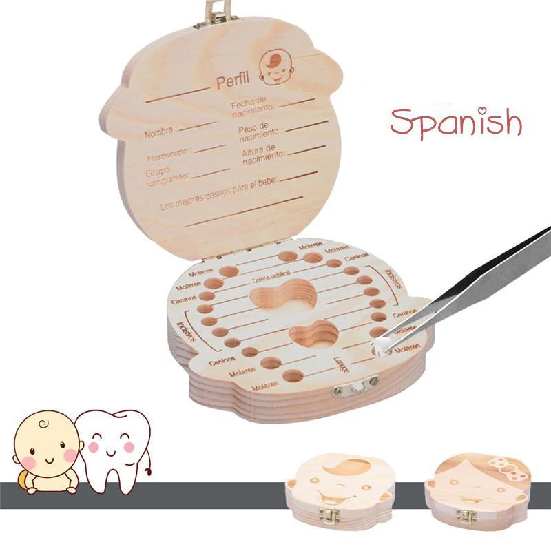 1pc-Baby Tooth Box Spanish Woo - Baby Keepsake Box 리뷰 및 가격
