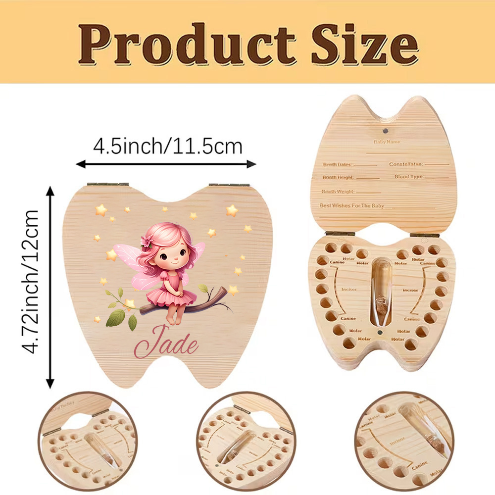 Personalized Tooth Fairy Woode - Baby Keepsake Box 리뷰 및 가격