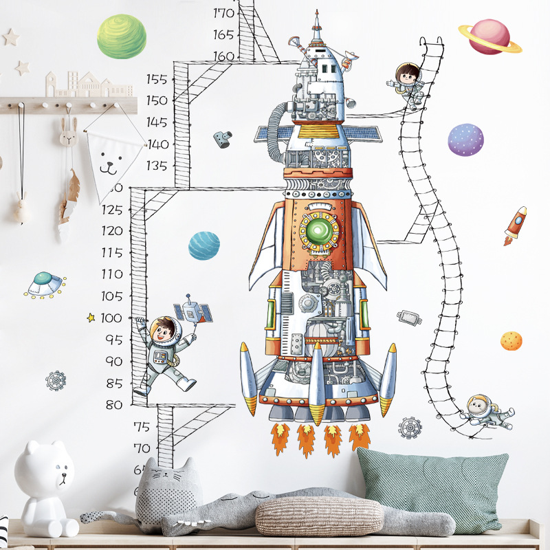 Space Rocket Height Chart Wall - Growth Chart Ruler 리뷰 및 가격