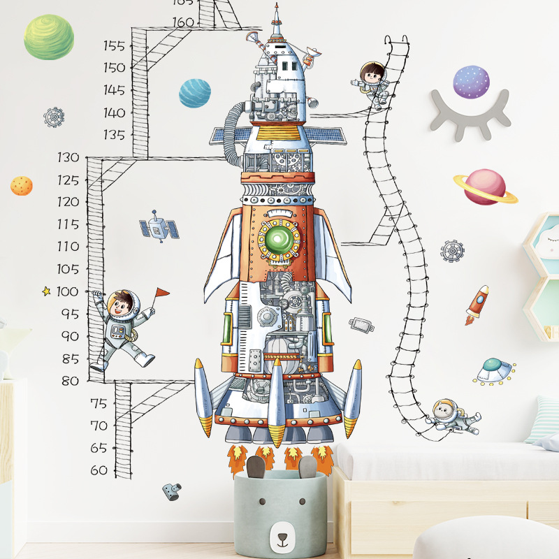 Space Rocket Height Chart Wall - Growth Chart Ruler 리뷰 및 가격