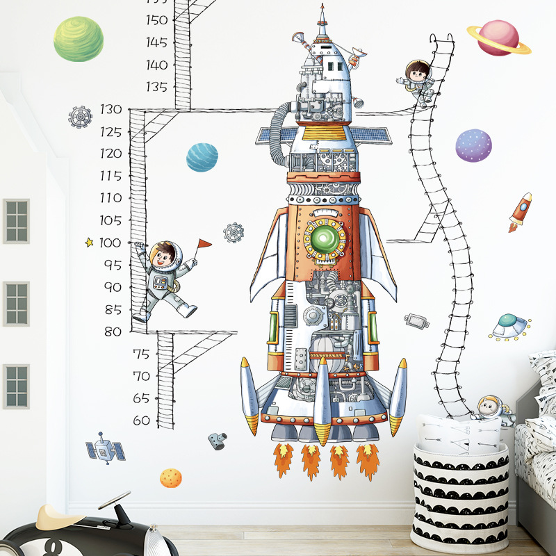 Space Rocket Height Chart Wall - Growth Chart Ruler 리뷰 및 가격