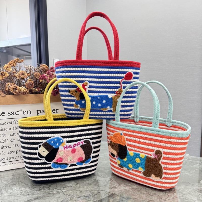 Cotton Rope Dachshund Woven Bu - Storage Basket Fabric 리뷰 및 가격